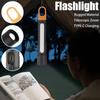 Telescopic Zoom Strong Light Flashlight With Side Lamp Camping Lamp Outdoor Lighting