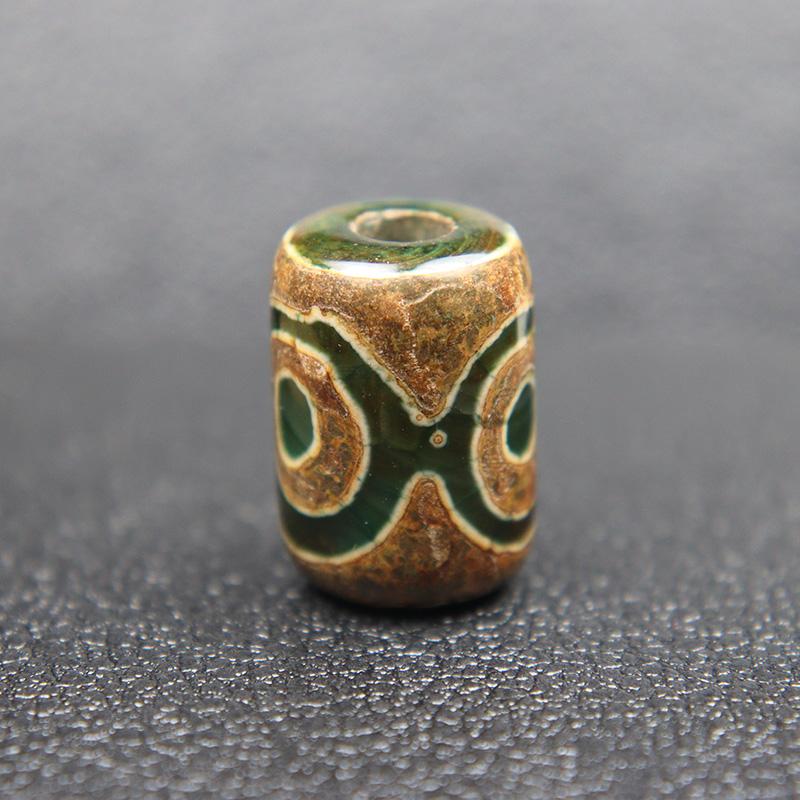 Тибетский 5,5 мм отверстие трехглазый Дзи агат камень бусины ремешок кулон зонтик веревка DIY аксессуары для браслетов паракорд бусины подвески