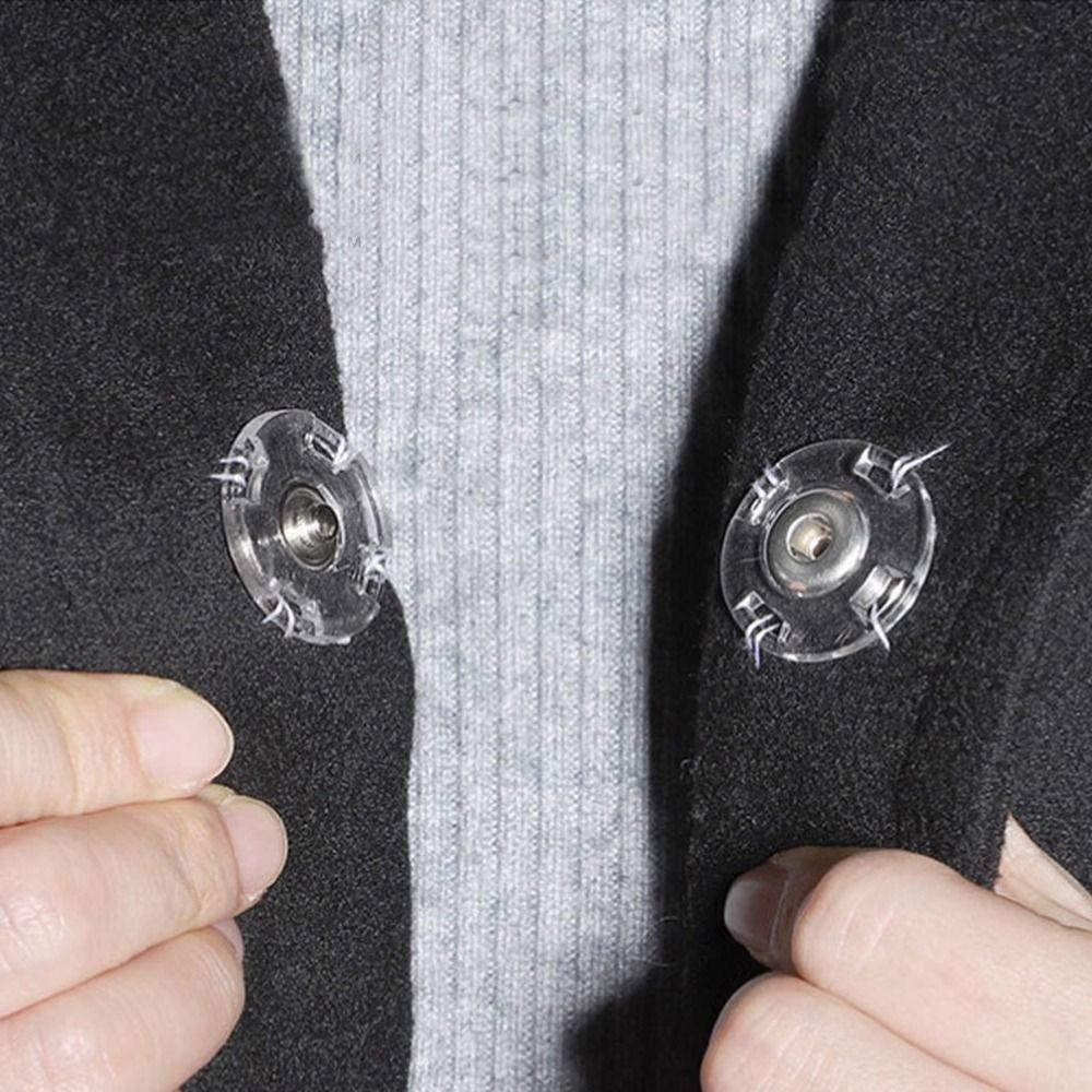 10 шт. круглая прозрачная застежка на невидимых кнопках, кардиган, пальто «сделай сам»