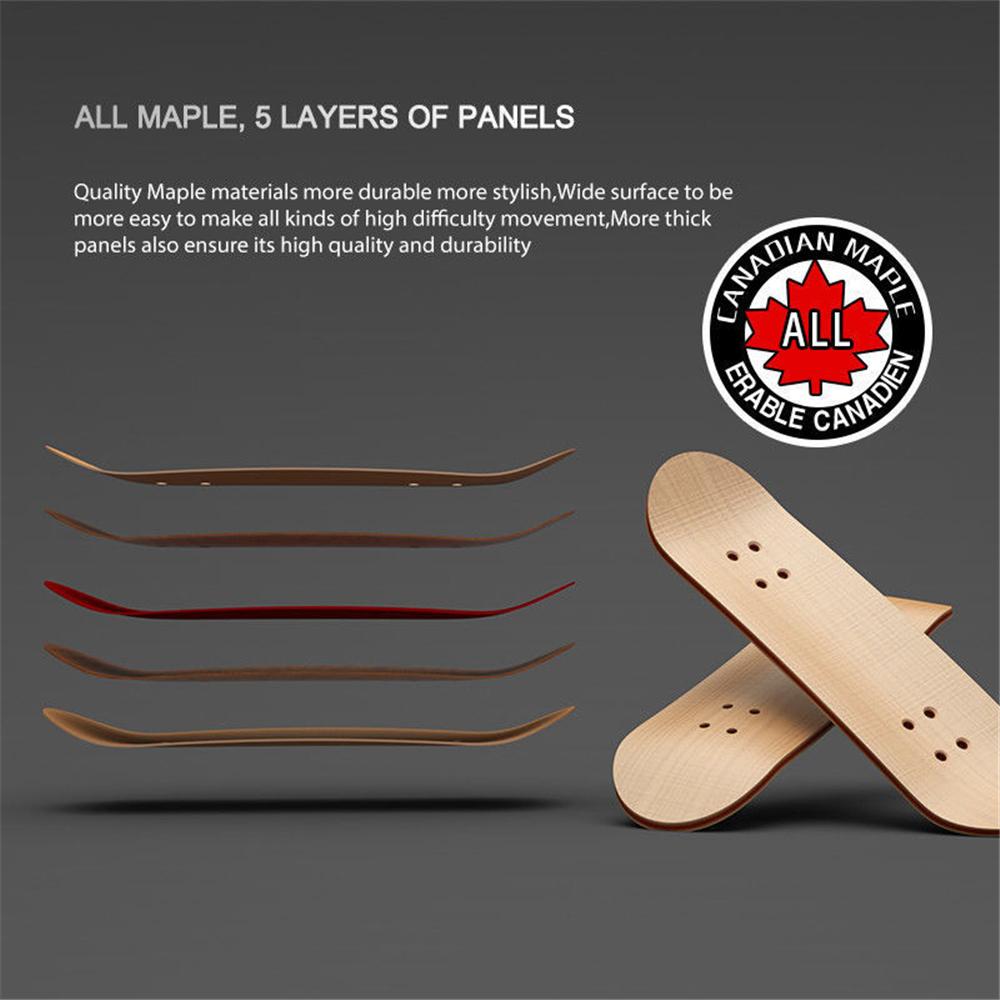 Mini Maple Finger Skateboard Wooden Fingerboard Interactive Professional Bearing Wheel Gift for Children Adults