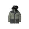 Теплая повседневная хлопковая куртка средней длины с капюшоном, зимняя мужская куртка, грязевая, армейско-зеленая A1ZJ5-X44
