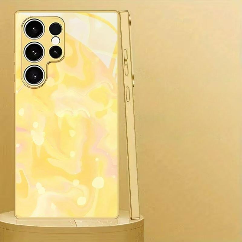 Желтый градиентный абстрактный принт Чехол для телефона для Galaxy S26 S25 S24 S23 Ultra S22 Ultra S20 Ultra 56 A72 A73 Защита от падений