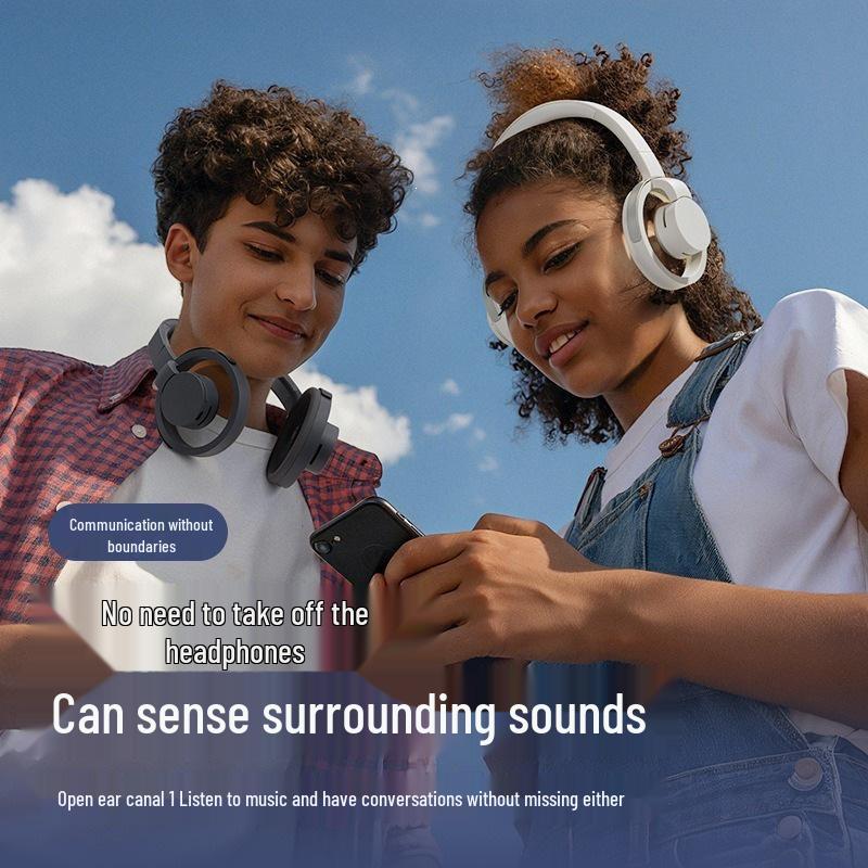 Полые Bluetooth-наушники с открытой задней панелью, накладные, с комфортом, как в воздухе