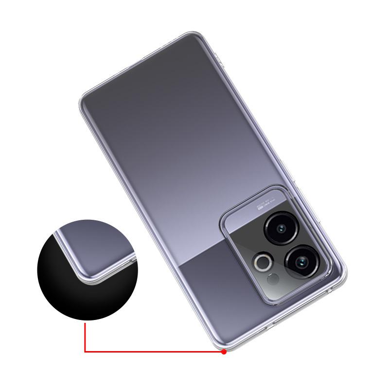 Подходит для OPPO RENO 16 китайская версия ультратонкий прозрачный чехол для мобильного телефона RENO 15F высокая прозрачность ТПУ голый мягкий чехол