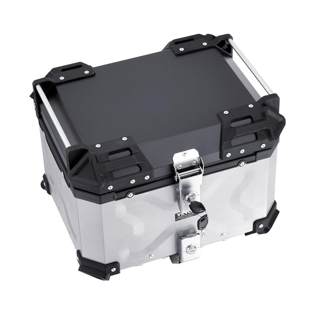 45L Motorcycle Top Case Universal Motorbike Tail Box with Leather Lining
