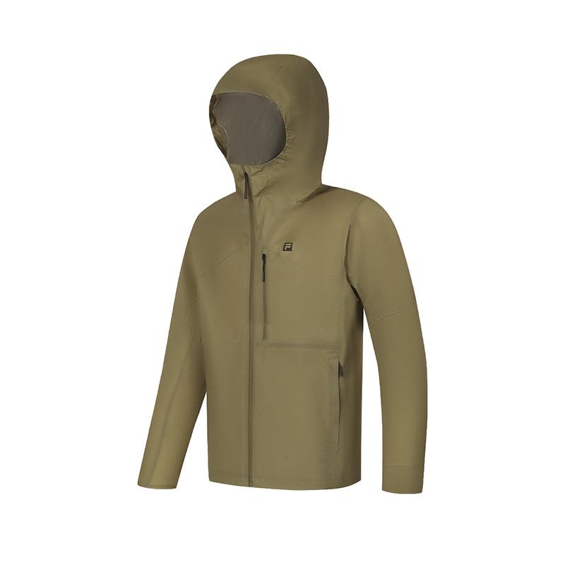 Fila Куртки Мужские Урду Хаки С Капюшоном Умеренная Рабочая Одежда A11M427710FDK