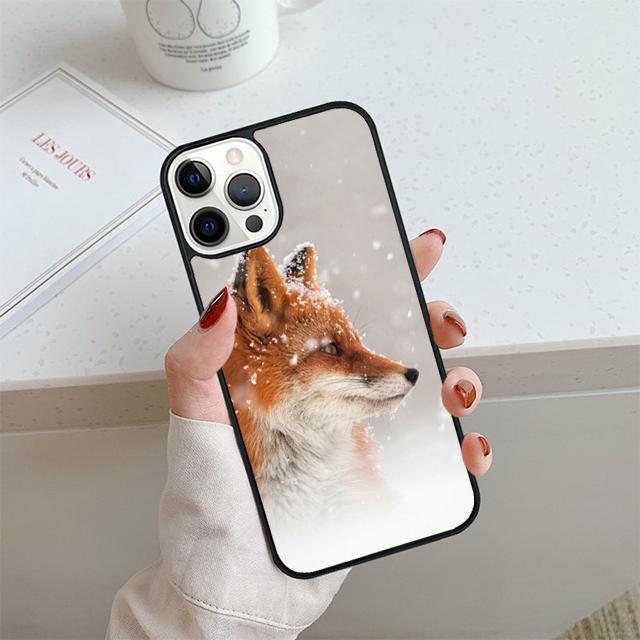 Чехол для телефона с рисунком лисы Для iPhone 17 Air 14 15 16 13 12 Чехол Для Apple 14 15 16 Pro Max Plus Coque