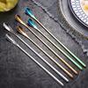4PCS Stainless Steel Coffee Stirring Spoon Long Handle Ice Tea Spoon  Kitchen