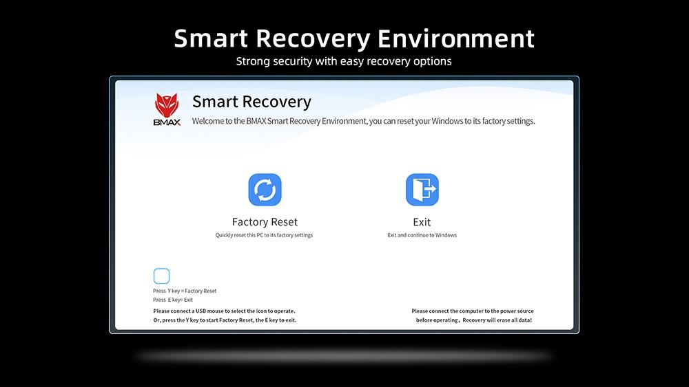 Обновленный:  Мини-ПК BMAX B6 Power Intel Core i7-1060NG7 16 ГБ LPDDR4 1 ТБ SSD Windows 11, 5G WiFi