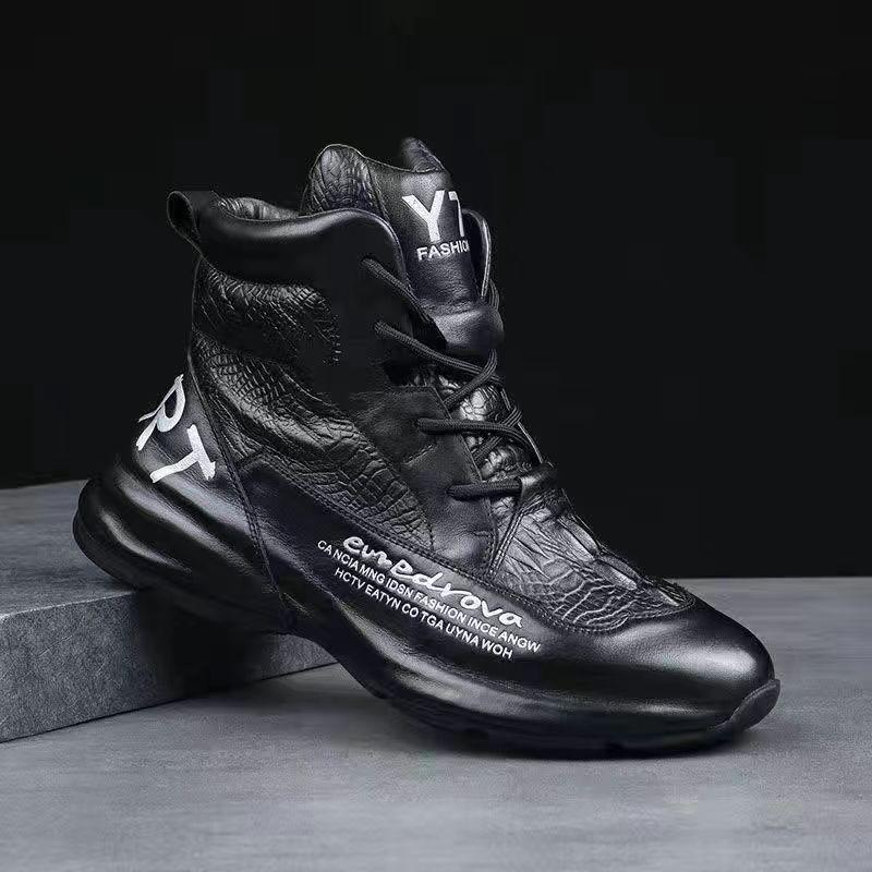 Модная новая мужская обувь на толстой подошве, увеличивающая рост, повседневная обувь для подростков, износостойкая и удобная спортивная обувь, кроссовки