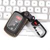 For Toyota Key Fob Cover Keychain Leather Car Key Case Fob Holder Compatible Highlander Tacoma Tundra Rav4 4Runner Camry Sequoia Corolla Prius