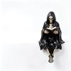 Статуэтка Жнеца Читающего Смола Черный Капюшон Череп Миниатюрная Фигурка Хэллоуин Домашний Настольный Декор Готический Декор