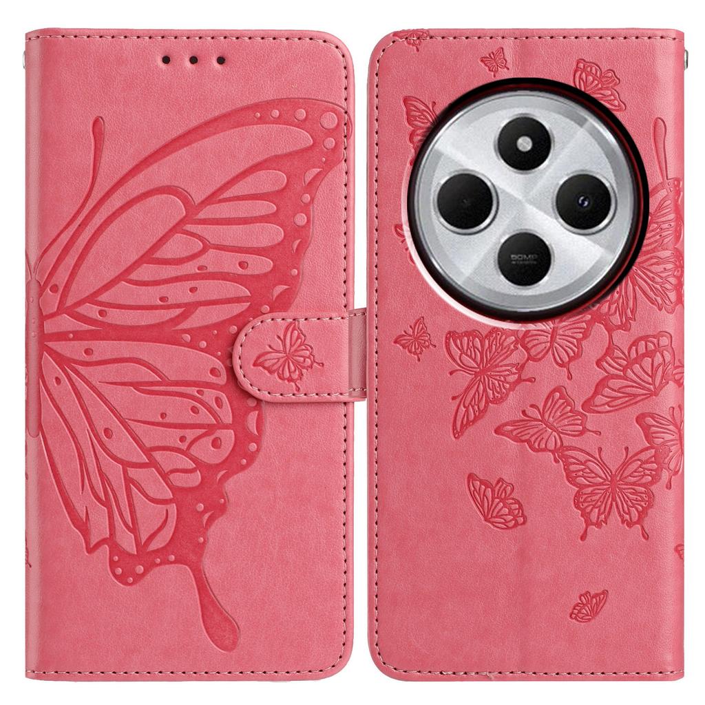 Чехол-кошелек для Xiaomi Redmi 14C 4G/14C 5G/14R 5G/A4 5G/A3 Pro 4G/Poco C75 4G/Poco M7 5G из ПУ кожи, чехол для телефона с ремешком