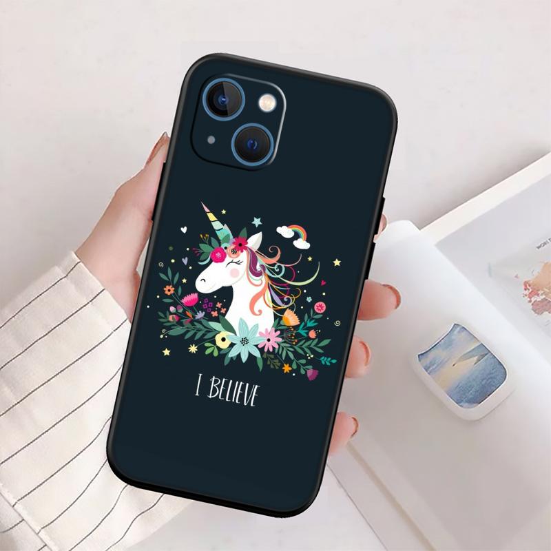 RP14 Cartoon Unicorn Phone Case for Samsung Galaxy A11 A12 A13 A15 A52S A53 A55 A56 A70 A71 A72 A73 F06 F16 F56 S10 Plus S10e