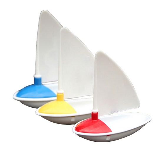 Aibono Rocking Sailboat Water Play Bath Play 3-piece Set, Korean Bath Toys