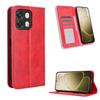 Flip Cover For OPPO A6 / OPPO A6S Leather Case [Flip Vintage Leather] Shockproof Durable Retro Phone Case