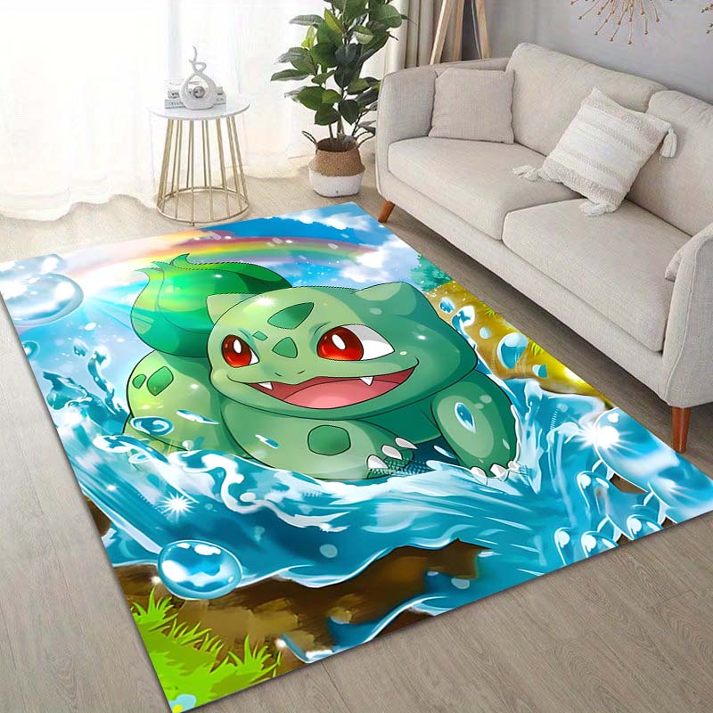 17 Styles Pokémon Bulbasaur Print Carpet for Living Room Bedroom Kid's Room Home Decor Area Rug Non-slip Mat Sofa Cloakroom Mat