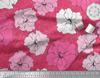 Soimoi Японский креп-атласная ткань с гвоздикой и цветочным принтом, швейная ткань, метр 42 дюйма