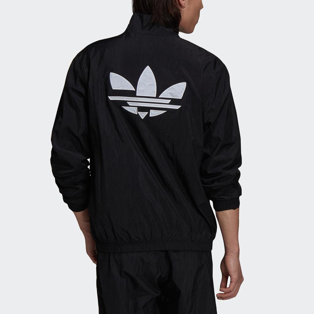 adidas Мужские спортивные куртки Originals Trefoil Deconstructed Logo, черные H37740