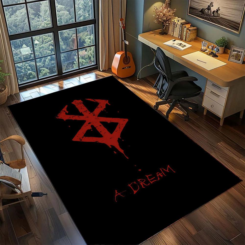 beserk Living Room Bedroom Carpet Home Decor Cool Movie Mat Play Floor Mat