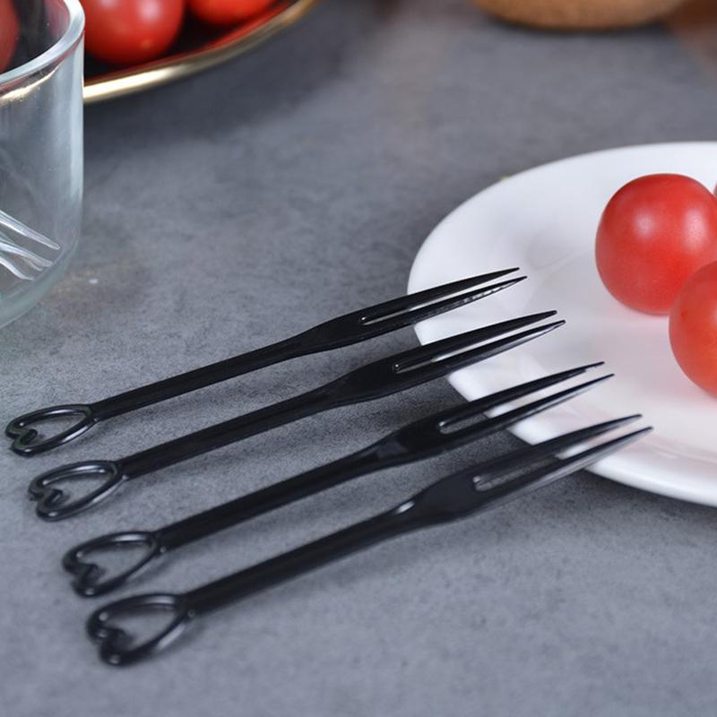 150 шт. Мини-вилка для фруктов, одноразовые пластиковые вилки для вечеринки, вилки для фруктов