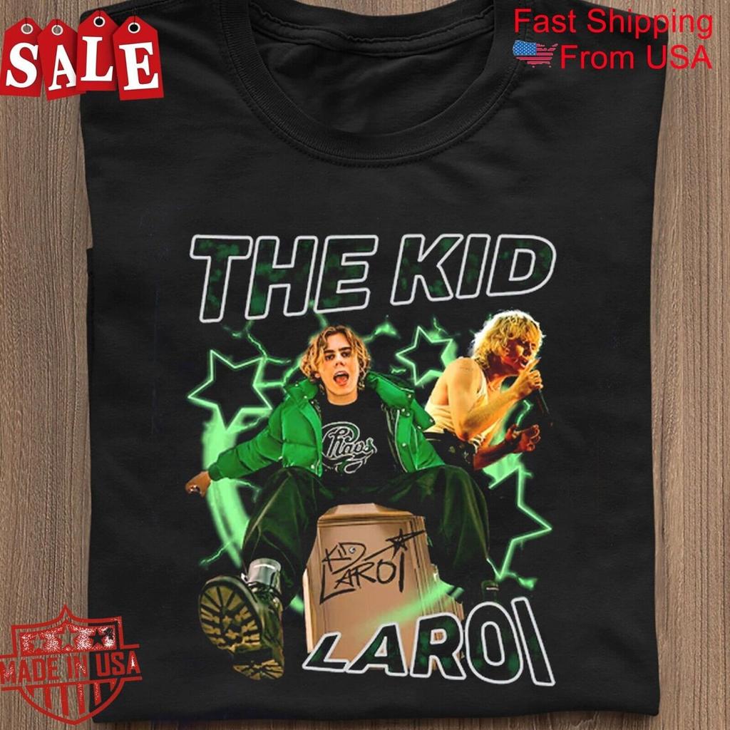 Подарок для фаната The Kid Laroi Унисекс Футболка Хлопок Полный размер UB260