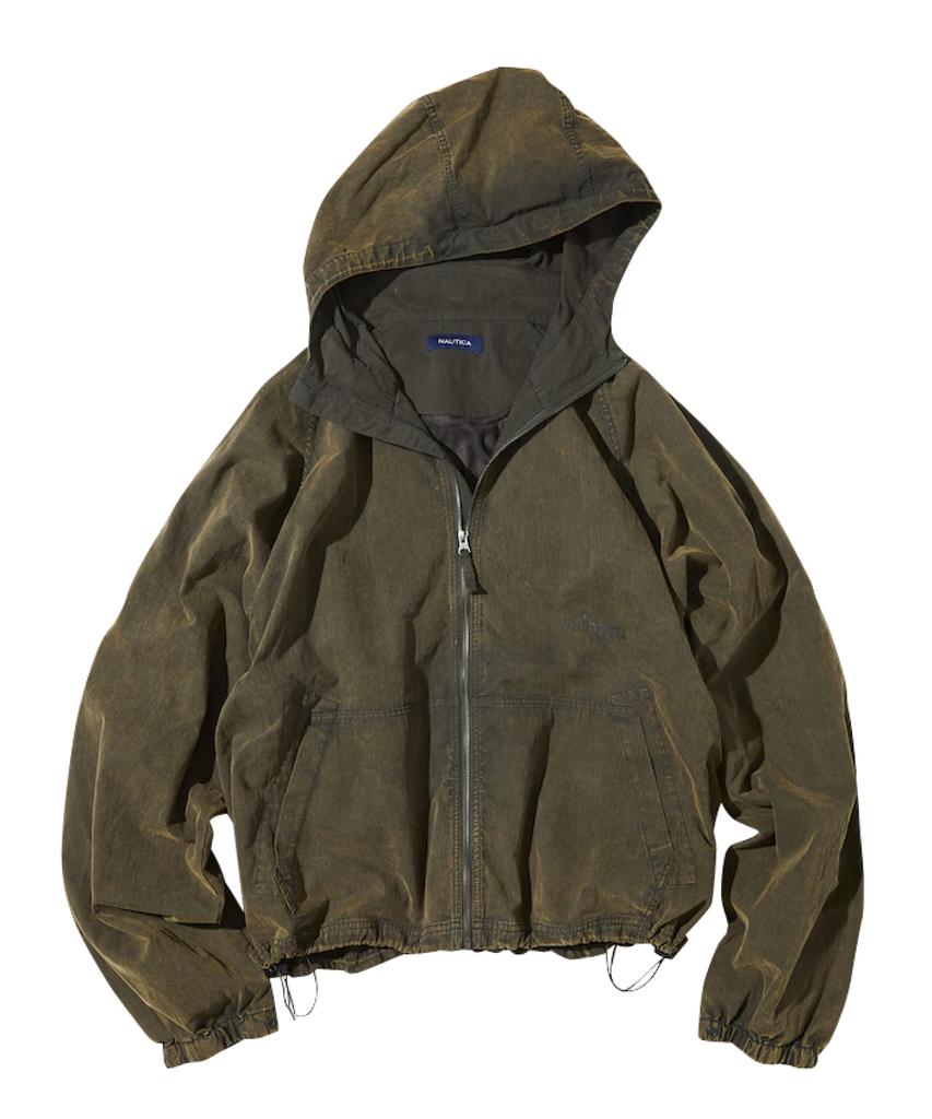 Женская ветровка Nautica с капюшоном из нейлона с эффектом выцветания Jhd5015