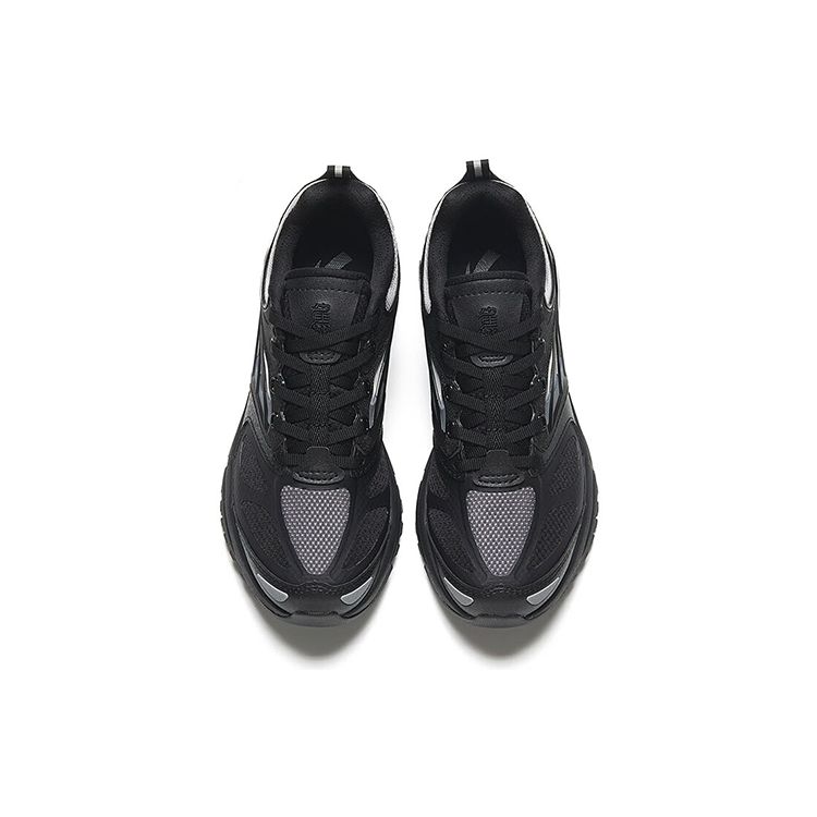 Anta Millennium Quail Feather Non-Slip Wear-Resistant Low-Top Dad Shoes Women Sneakers Black 122338899-1