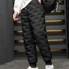Осенние и зимние мужские плюшевые толстые брюки свободного покроя модные теплые брюки