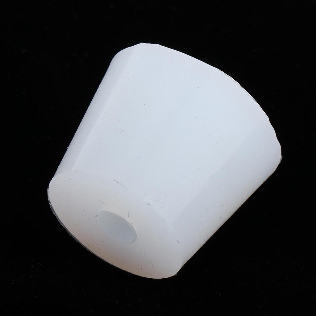 Full Silicone Stopper Stops Bungs Flasks Conical Test Tube White