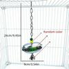 Bite Resistant Parrot Bell Pendant Colored Beads Parrots Chew Swing Bird Cage Toys  Beak Exercise