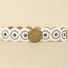 Exaggerated Wide Boho Disc Belt Rivet Carved Buckle Waist Belt Woman Vintage Belt  Dress Decoration