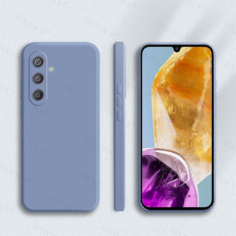 Чехол-накладка для Samsung Galaxy M15 Для Samsung M15 5G Мягкий жидкий силикон Конфетный цвет Задняя крышка Для Samsung M15 Чехол