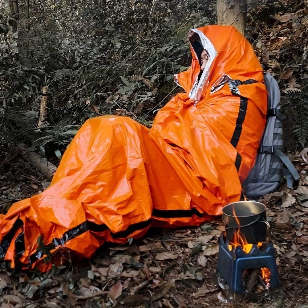 Portable Survival Shelter Bag Lightweight Thermal Sleeping Bag Survival Gear Thermal Sack  Hiking