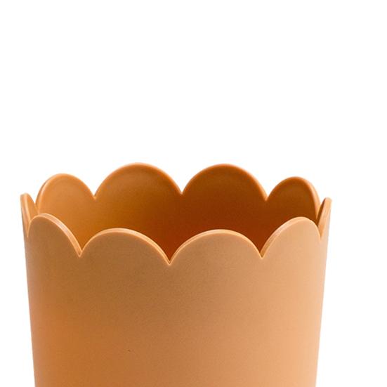 Цветочный горшок, универсальный, яркий пластиковый цветочный горшок с краями лепестков, большое открытие, домашний цветочный горшок