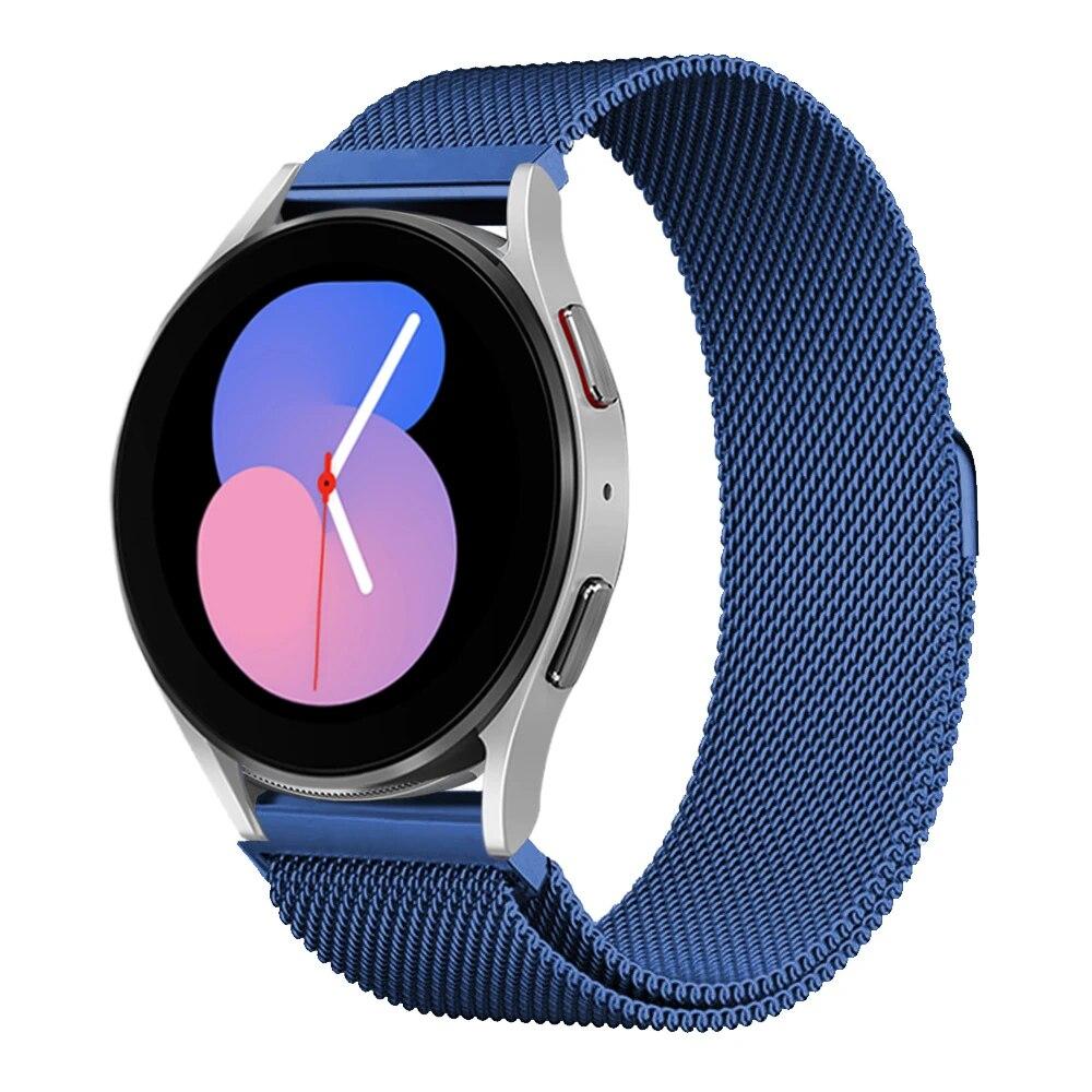 Ремешок 20 мм 22 мм для Samsung Galaxy Watch 4/5/6/5Pro 44 мм/40 мм/Active 2 браслет с магнитной петлей Galaxy Watch 4/6 classic 46 мм 42 мм