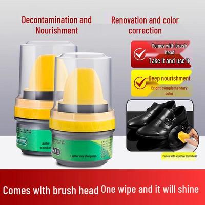 Черный крем для обуви: Бесцветное универсальное масло для блеска и ухода за обувью с высококачественным ланолиновым воском для мужской натуральной кожи.