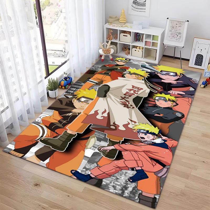 Известный ковер Узумаки Наруто из японского аниме-мультфильма NARUTO, мягкий декоративный предмет интерьера, подкладка под кресло для спальни и офиса, коврик для пикника на открытом воздухе Y12