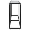 Console Table Transparent 160 x 35 x 75.5 cm Tempered Glass