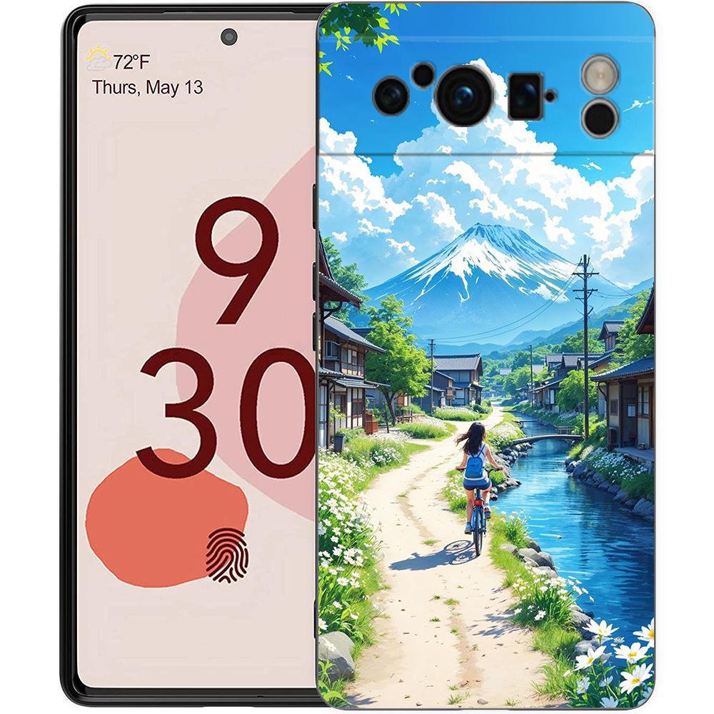 Серия 'Пейзажи Японии' Эстетизм Пейзаж Чехол для телефона для Google Pixel 9 8 7 6 Pro XL 8A 6A 7A 5G Мягкий ударопрочный ТПУ Чехол