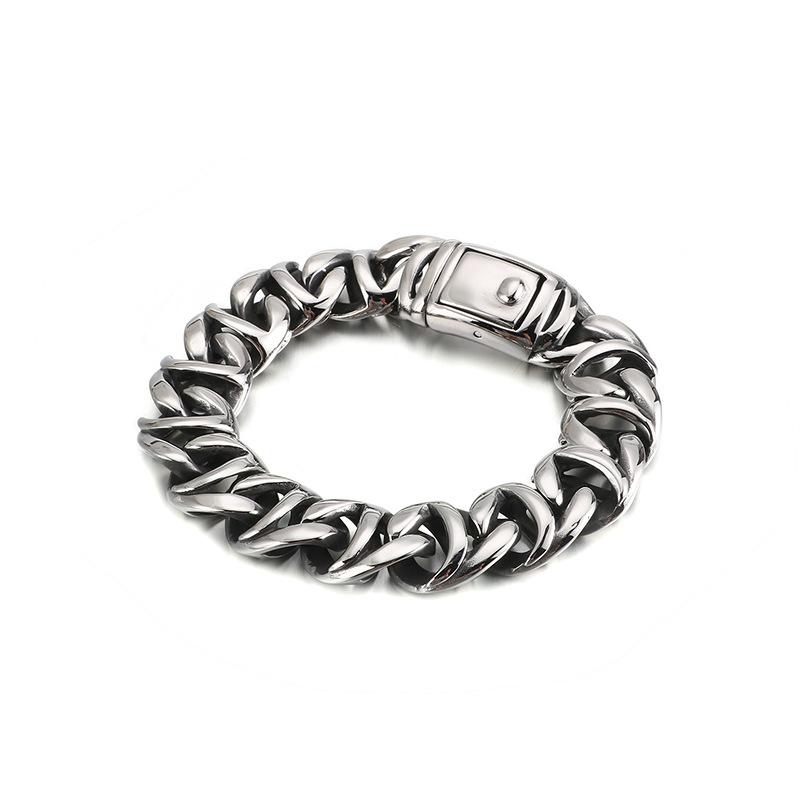 Domineering Men'S Stainless Steel Jewelry Exaggerated Personality Creative Titanium Steel Men'S Bracelet Hand Jewelry