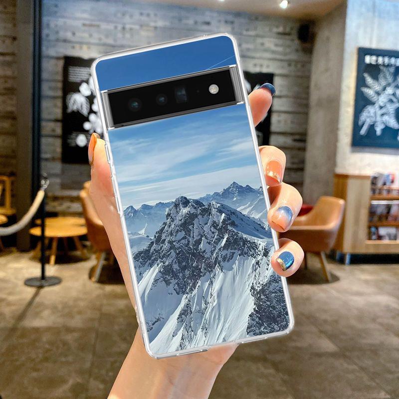 Гора Эверест Мир Первый Чехол Для Телефона Для Google Pixel 9 8 7 6 Pro XL 8A 7A 6A 5 4 5A 4A 3A XL 5G Мягкий Силиконовый Прозрачный Чехол