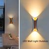 LED Wall Light Outdoor 10W Waterproof IP66 Porch Garden Wall Lamp Indoor Bedroom Bedside Decoration Lighting Lamp Black