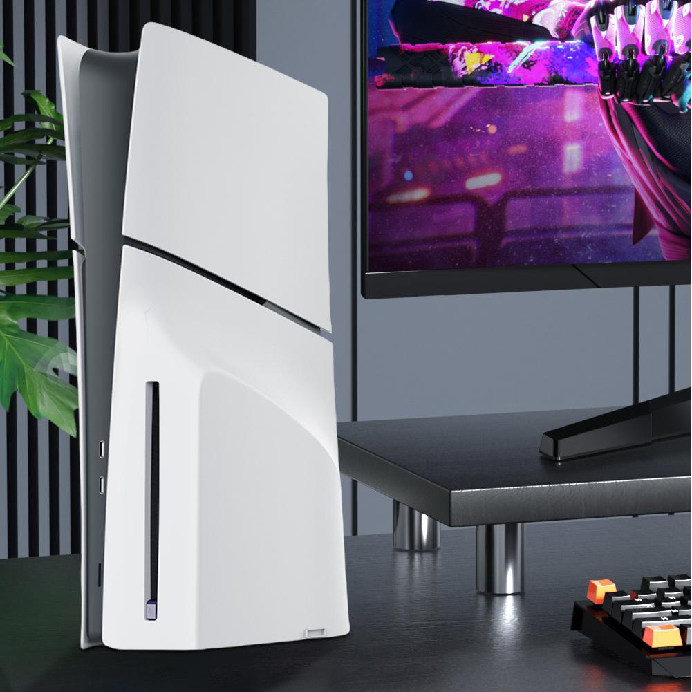 Жесткий чехол ABS с лицевой панелью, противоударный чехол для консоли PS5 Slim Disc Edition