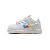Кроссовки Dunk Low TD Rainbow Lace Swoosh Baby белые многоцветные темно-пони FQ1924-100