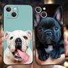 Роскошный мягкий чехол из ТПУ для iPhone 17 Air 16E 16 11 15 14 Pro MAX 12 13 7 8 Plus X XR XS SE 2022 Чехол с изображением французского бульдога Собака Питомец