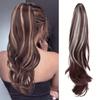 Synthetic Claw Long Wavy Ponytail Heat Resistant Extensions Natural Soft Wavy Ponytail Hairpiece For Women