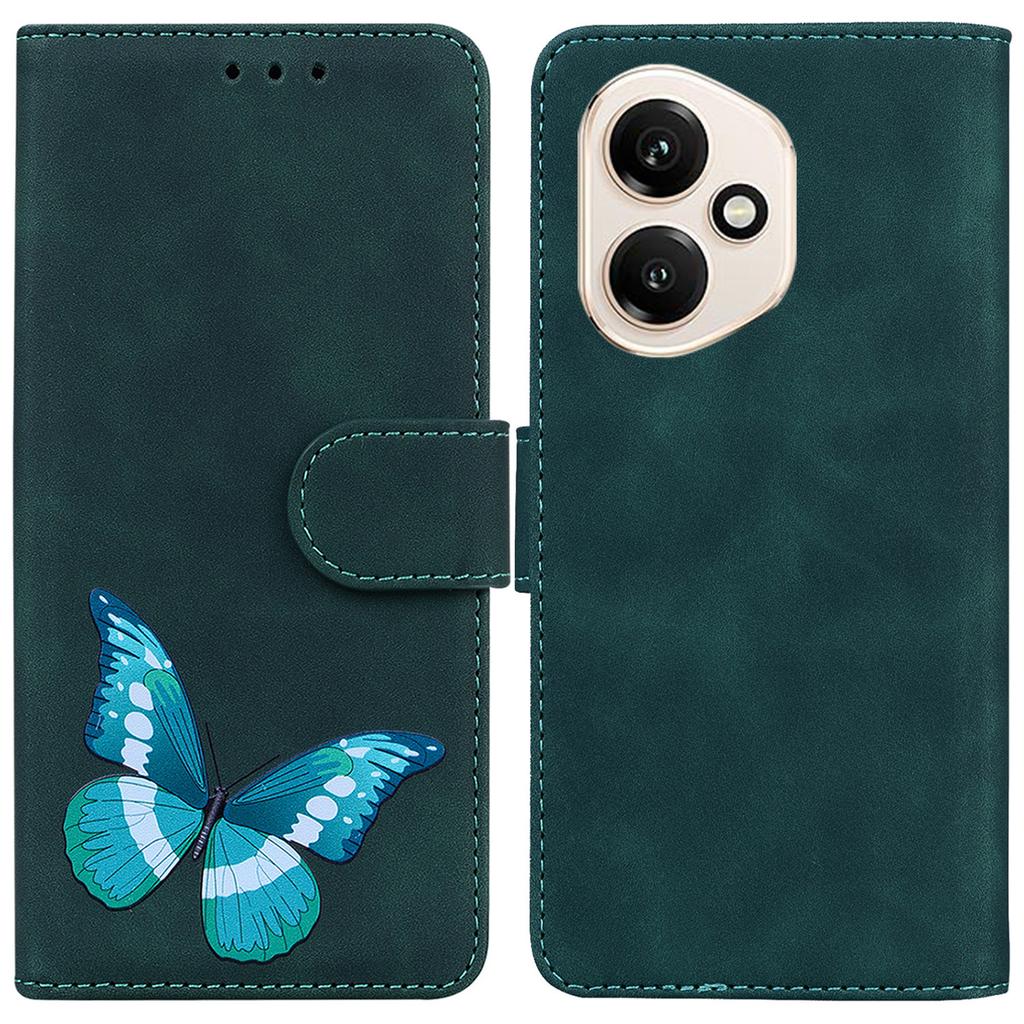 For Honor 400 5G (Global) Stand Case PU Leather Phone Cover Butterfly Printed