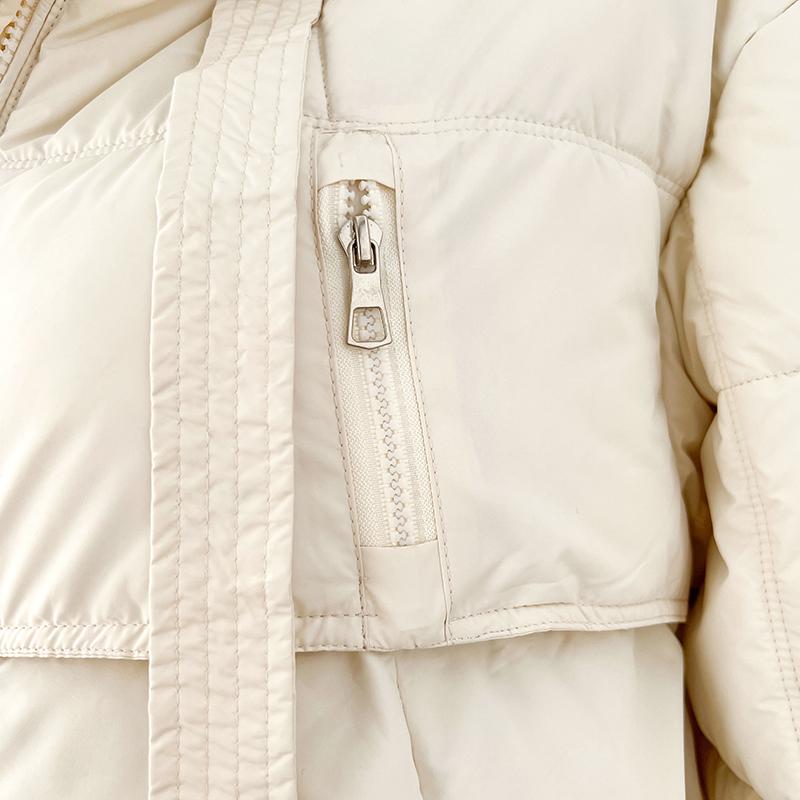 Осень-зима толстое теплое пальто средней длины для женщин, свободная однотонная куртка с капюшоном, парки, верхняя одежда на молнии, размер S-XL