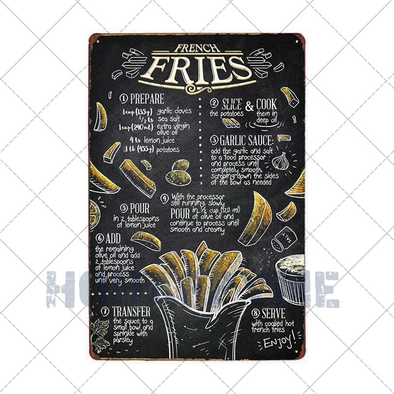 Hamburgers Metal Sign Plaque HamToast Hog Dag Food Cafe Bar Pub Restaurante Kitchen Decoration Art Craft Poster Tin Plate20x30cm